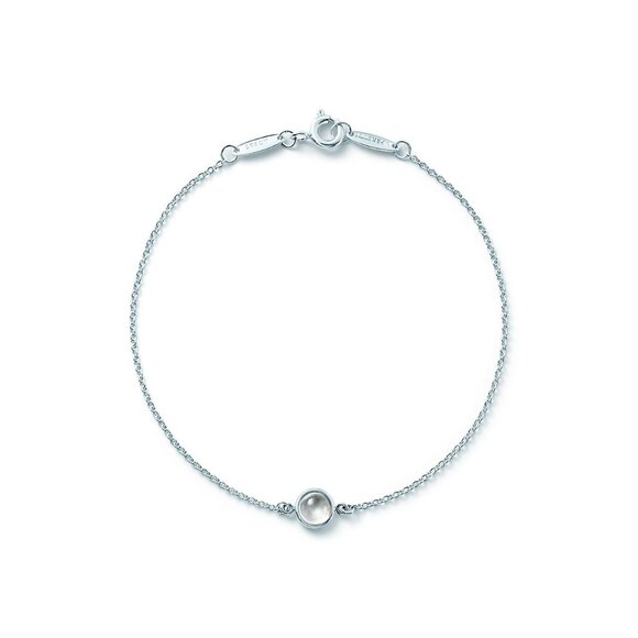Tiffany & Co Elsa Peretti Color By The Yard Rainbow Moonstone Cabochon 925 Silve - Picture 1 of 10